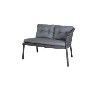 Billede af Cane-line Outdoor Ocean 2 Pers. Sofa Venstre Modul B: 105 cm - Soft Rope/Dark Grey