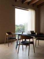 Billede af Andersen Furniture AC2 Stol  H: 74 cm - Bøg Røget Lak/Sort Læder 