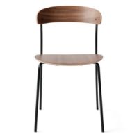 Billede af New Works Missing Chair SH: 46 cm - Lacquered Walnut/Ultra 574 Brandy 