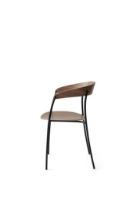 Billede af New Works Missing Armchair Chair SH: 46 cm - Lacquered Walnut/Ultra 574 Brandy 
