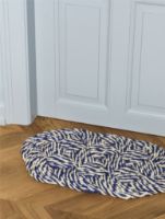 Billede af HAY Coco Door Mat Swirl 40x80 cm - Blue/Off-white 