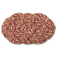 Billede af HAY Coco Door Mat Swirl 40x80 cm - Bordeaux/Off-white 