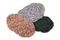 Billede af HAY Coco Door Mat Swirl 40x80 cm - Bordeaux/Off-white 