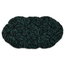 Billede af HAY Coco Door Mat Swirl 40x80 cm - Green/Black