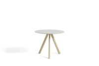 Billede af HAY CPH 20 Round Table Ø: 90 cm - Lacquered Solid Oak/Off White Linoleum
