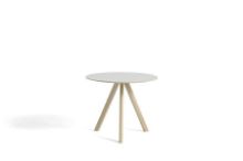 Billede af HAY CPH 20 Round Table Ø: 90 cm - Lacquered Solid Oak/Off White Linoleum