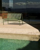 Billede af HAY Palissade Dining Bench L: 128 cm - Olive 