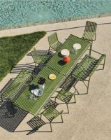 Billede af HAY Palissade Dining Bench L: 128 cm - Olive 