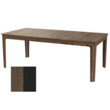 Billede af Skovby SM27 Spisebord inkl. 3 Tillægsplader L: 205-358 cm - Naturolieret Valnød/Sort Laminat