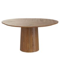 Billede af Skovby SM33 Spisebord inkl. 3 stk. Tillægsplader Ø: 123-149 cm - Naturolieret Valnød