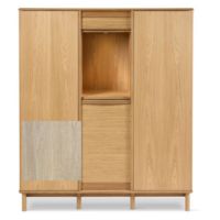 Billede af Skovby SM546 Dual Cabinet H: 145 cm - Hvidolieret Eg