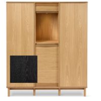 Billede af Skovby SM546 Dual Cabinet H: 145 cm - Sortlakeret Eg