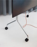 Billede af Pedestal Pipe Moon Rollin' TV Stativ 107x78 cm - Chrome