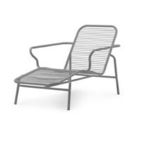 Billede af Normann Copenhagen Outdoor Vig Chaiselong Solvogn L: 141 cm - Grå
