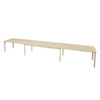 Billede af Skovby SM108 Spisebord L: 238-391 cm - Hvidolieret Eg