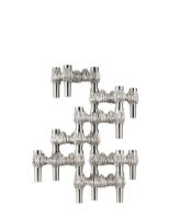 Billede af STOFF Nagel Quist Candle Holder H: 5,9 cm - Brushed Chrome