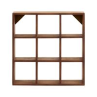 Billede af Nordal Edgy Ossa Kophylde Small 40x40 cm - Lakeret Mangotræ