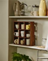 Billede af Nordal Edgy Ossa Kophylde Small 40x40 cm - Lakeret Mangotræ