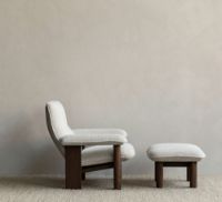 Billede af Audo Copenhagen Brasilia Lounge Chair SH: 39 cm - Walnut/Moss 0011