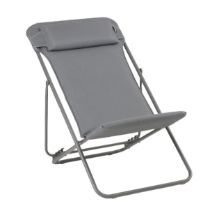 Billede af Lafuma Deckchair Maxi Transat Plus SH: 34 cm BeComfort - Silver