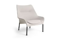 Billede af HAY O2 Lounge Chair H: 97,5 cm - Black Powder Coated Steel/Soft Light Grey