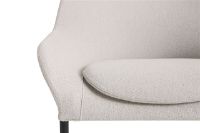 Billede af HAY O2 Lounge Chair H: 97,5 cm - Black Powder Coated Steel/Soft Light Grey