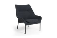 Billede af HAY O2 Lounge Chair H: 97,5 cm - Black Powder Coated Steel/Soft Black