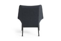 Billede af HAY O2 Lounge Chair H: 97,5 cm - Black Powder Coated Steel/Soft Black