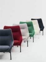 Billede af HAY O2 Lounge Chair H: 97,5 cm - Black Powder Coated Steel/Soft Black