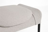 Billede af HAY O2 Ottoman H: 40,5 cm - Black Powder Coated Steel/Light Grey