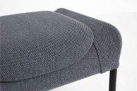 Billede af HAY O2 Ottoman H: 40,5 cm - Black Powder Coated Steel/Grey