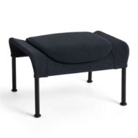 Billede af HAY O2 Ottoman H: 40,5 cm - Black Powder Coated Steel/Black