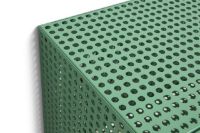 Billede af HAY Perforated Wall Cabinet Small 45x89 cm - Steel/Soft Jade 