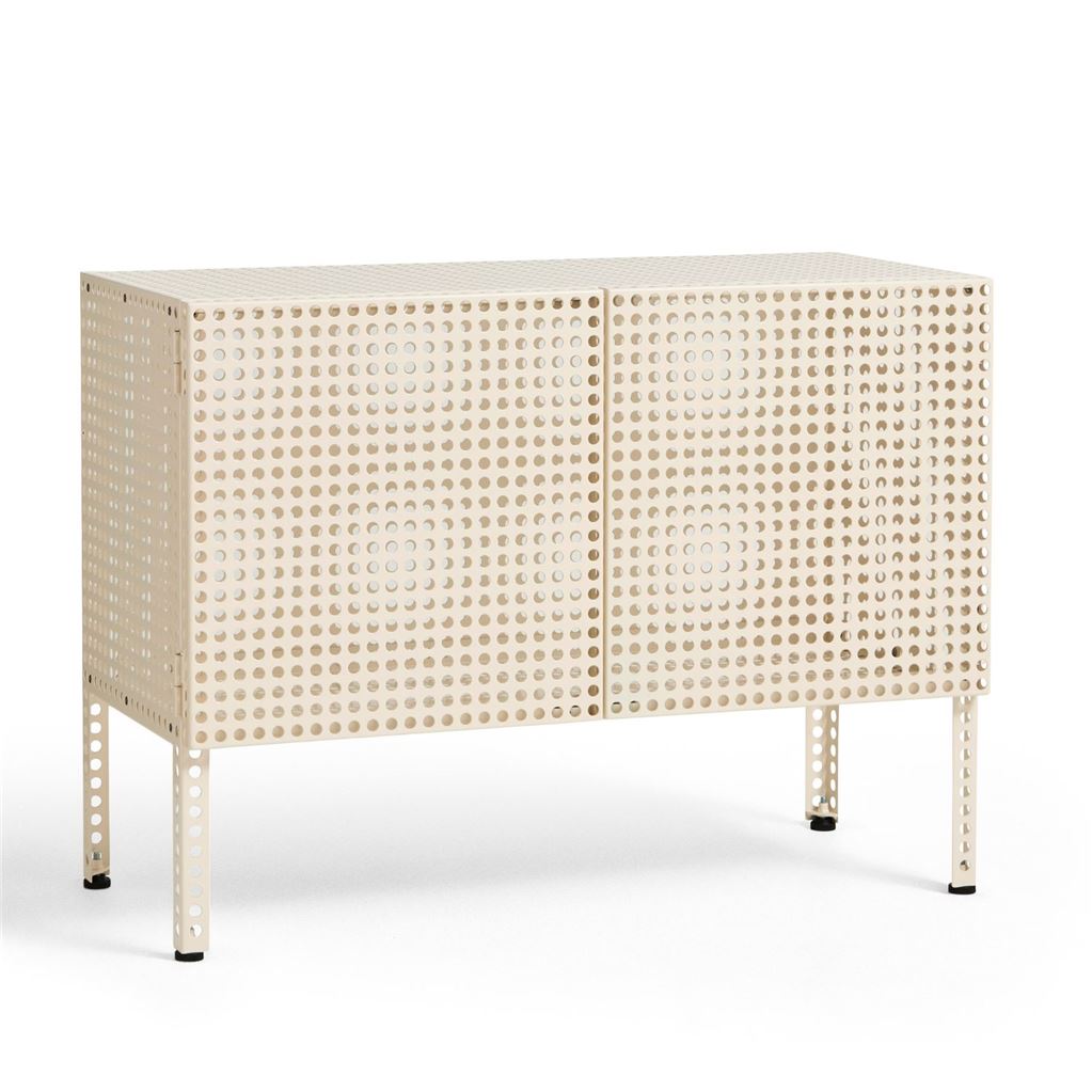 Billede af HAY Perforated Floor Cabinet Small 66,5x89 cm - Steel/Eggshell