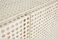 Billede af HAY Perforated Floor Cabinet Small 66,5x89 cm - Steel/Eggshell