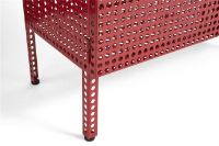 Billede af HAY Perforated Floor Cabinet Small 66,5x89 cm - Steel/Wine Red