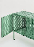 Billede af HAY Perforated Floor Cabinet Small 66,5x89 cm - Steel/Soft Jade 