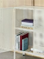 Billede af HAY Perforated Floor Cabinet Medium 106,5x89 cm - Steel/Eggshell