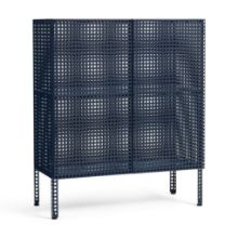 Billede af HAY Perforated Floor Cabinet Medium 106,5x89 cm - Steel/Blue