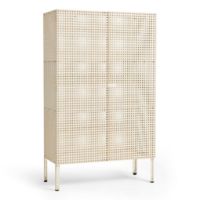 Billede af HAY Perforated Floor Cabinet Large 146,5x89 cm - Steel/Eggshell