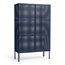 Billede af HAY Perforated Floor Cabinet Large 146,5x89 cm - Steel/Blue