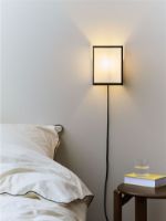 Billede af HAY Ava Square Wall Lamp H: 20,5 cm - Paper/White 
