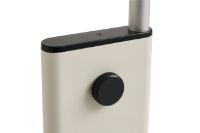 Billede af HAY Twist Floor Lamp H: 200 cm - Aluminium/Cream White 