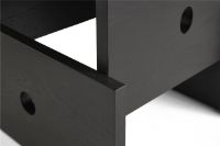 Billede af HAY Wood Box Coffee Table 40x40 cm - Black Lacquered Oak 