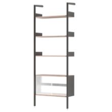 Billede af &Tradition Rombe Reol IF3 H: 223 cm – Anthracite Aluminium/Walnut 