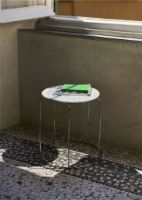Billede af &Tradition Wire Stool Marble Top VP11 Ø: 38 cm - Marble Bianco Carrara