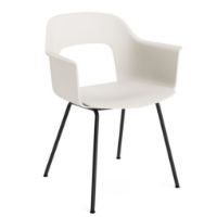 Billede af HAY Layout Armchair 211 H: 79 cm - Black Powder Coated Steel/Cream White 