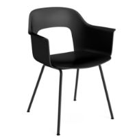 Billede af HAY Layout Armchair 211 H: 79 cm - Black Powder Coated Steel/Black