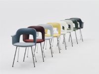 Billede af HAY Layout Armchair 224 Full Upholstery H: 80 cm - Lacquered Oak/Autumn 101