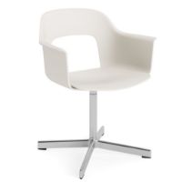 Billede af HAY Layout Armchair 231 H: 79 cm - Polished Aluminium/Cream White 